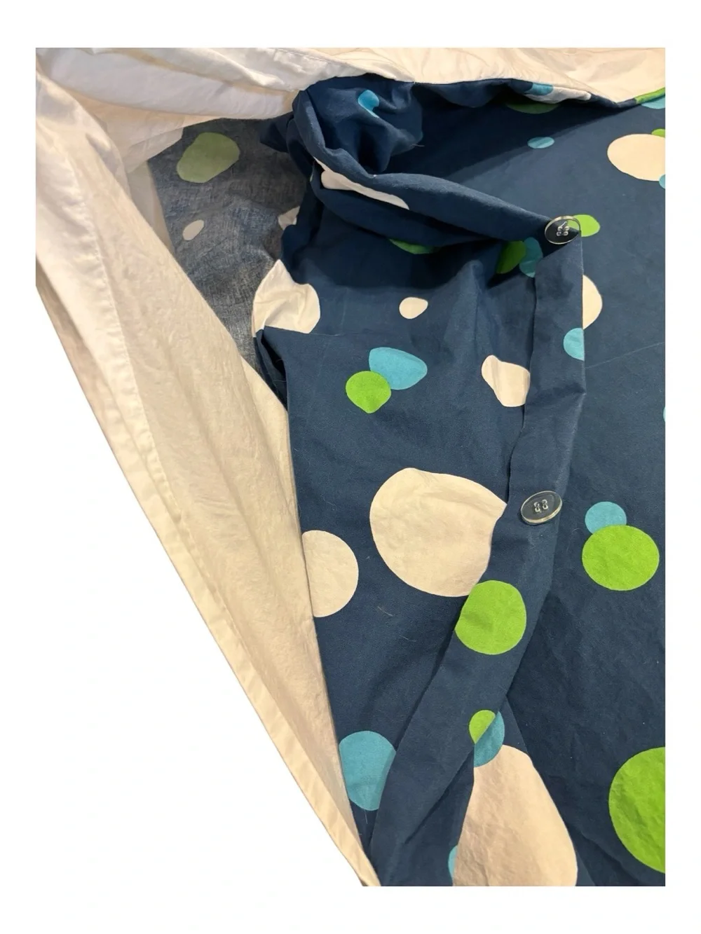 Pottery Barn Teen Bubble Pop Dottie Duvet Comforter 2 Pillow Cases Queen Full